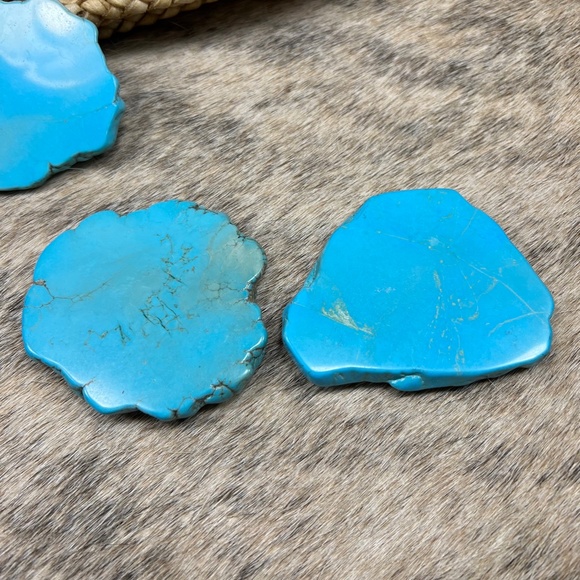 Large Genuine Turquoise Concho Lot - Picture 6 of 6